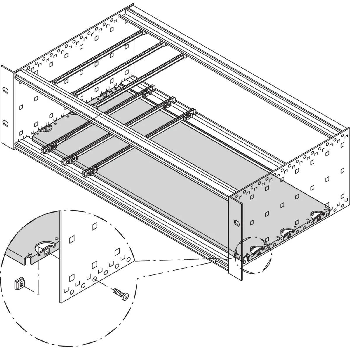 SCHROFF MONTAGEPLATTE 340T 42TE 34562758