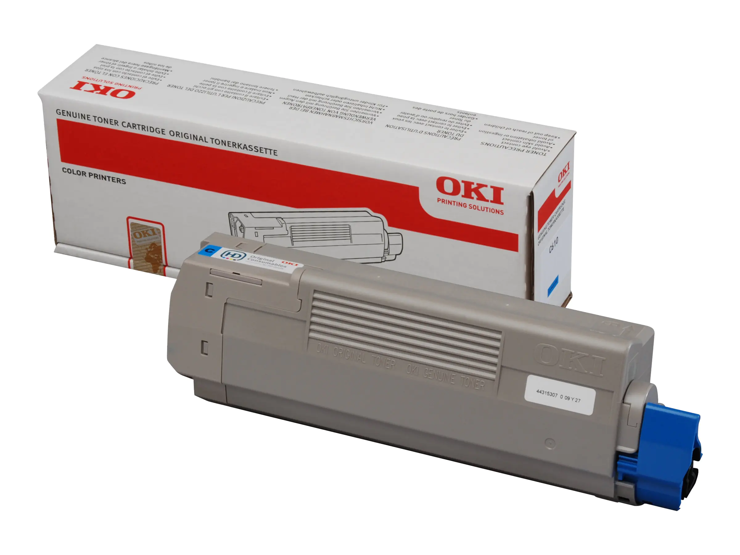 OKI Cyan - original - Tonerpatrone - für C610dn 44315307