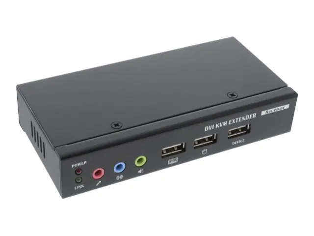 InLine DX050 DVI USB KVM Extender over TP Cable with Audio - KVM-/Audio-/USB-Extender - bis zu 50 m