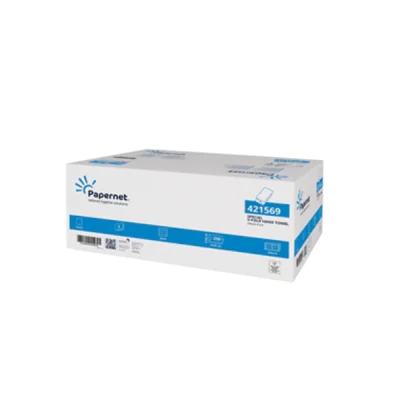Papernet Papierhandtuch 24 x 23 cm (B x L) Zellstoff weiß 15 x 250 Bl./Pack.