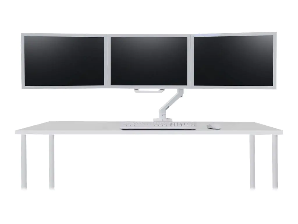Ergotron HX Triple Monitor Bow Kit - Montagekomponente (Griff, 3 Drehzapfen, Scharnier) - für 3 Monitore - weiß - Bildschirmgröße: bis zu 61 cm (bis zu 24 Zoll)