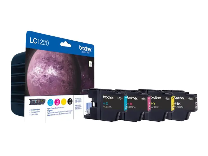 Brother LC1220VALBP - 4er-Pack - Schwarz, Gelb, Cyan, Magenta - LC1220VALBP