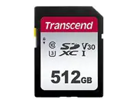 Transcend 300S - Flash-Speicherkarte - 512 GB - Video Class V30 / UHS-I U3 / Class10 - SDXC UHS-I