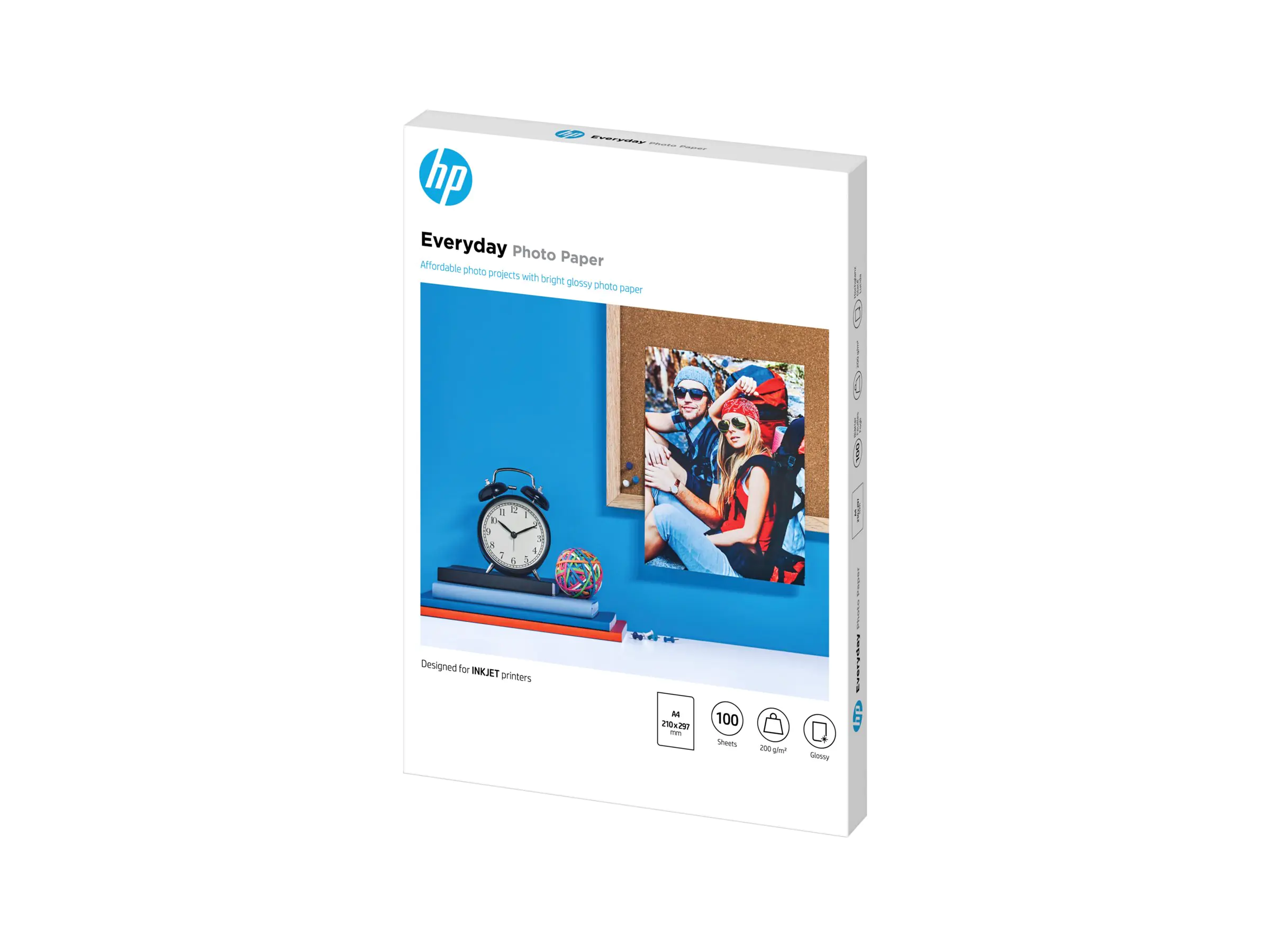 HP Fotopapier Q2510A DIN A4 170 g/m² seidenmatt für Tintenstrahldrucker 100 Blatt