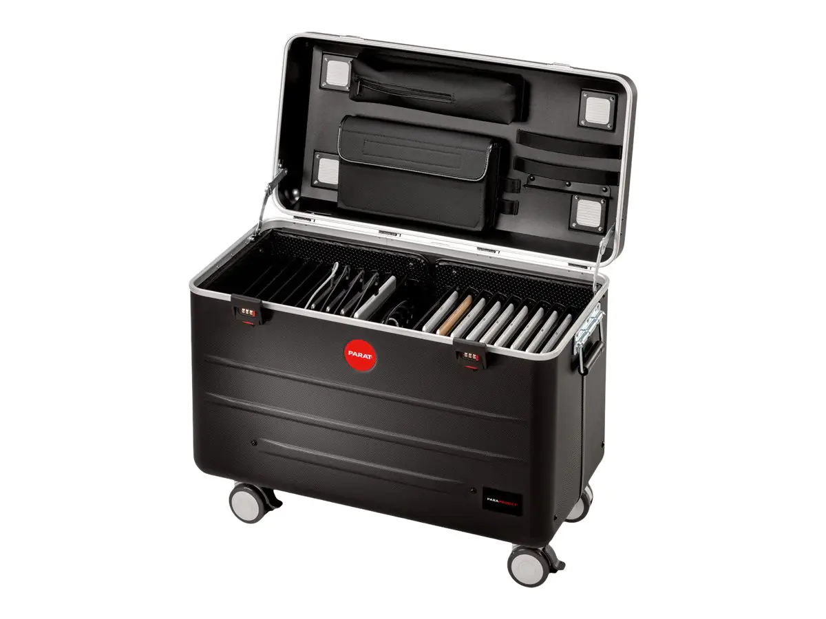 PARAT PARAPROJECT Case TC20 - Wagen (nur Laden) - für 20 Tablets - GaN Technology - verriegelbar - X-ABS Kunststoff - Schwarz - Bildschirmgröße: up to 32.8 cm (up to 12.9")