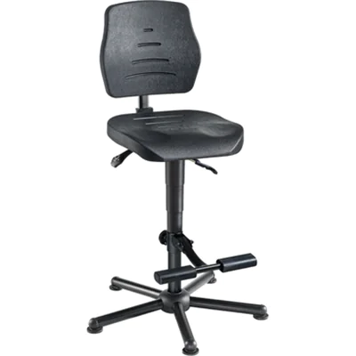 meychair Arbeitsdrehstuhl Workster Pro W15 XXL ca. 61-86cm Stahl, pulverbeschichtet schwarz