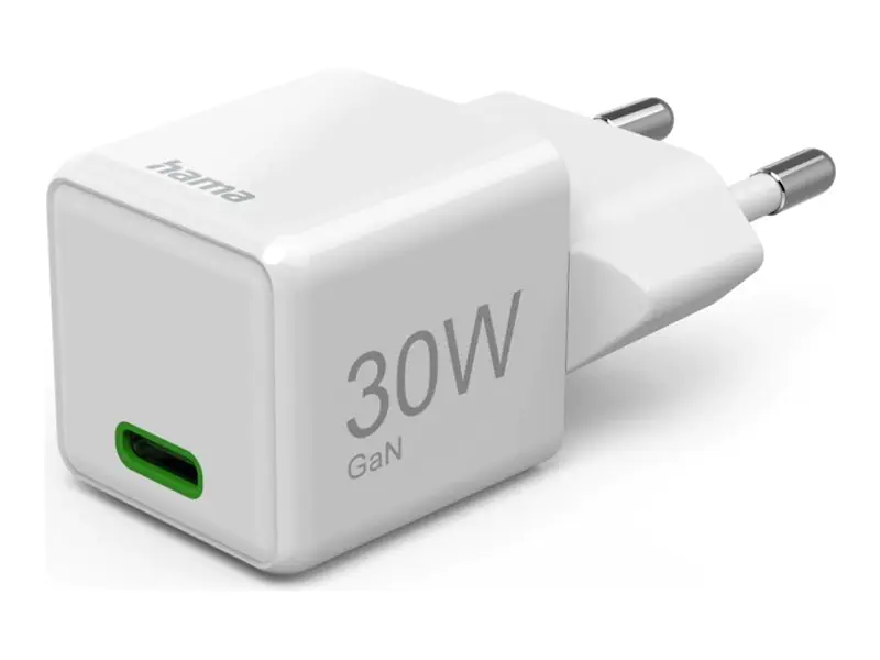 Hama Fast Charger - Netzteil - 30 Watt - QC 3.0, QC 2.0, PD (24 pin USB-C) 00201982