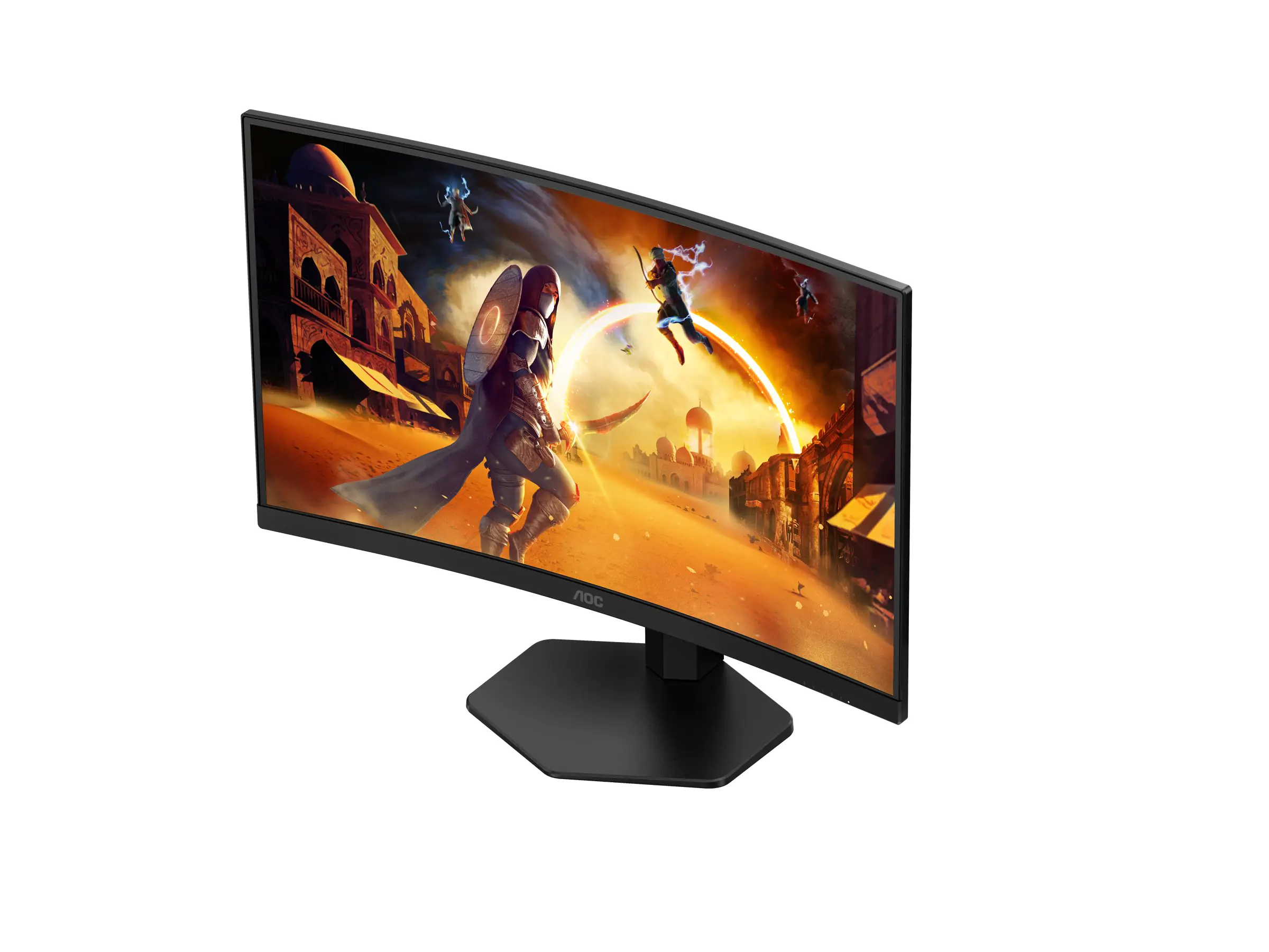 AOC Gaming CQ27G4X - G4 Series - LED-Monitor - Gaming - gebogen - 68.58 cm (27") - 2560 x 1440 QHD @ 180 Hz - Fast VA - 300 cd/m² - 4000:1 - HDR10 - 0.5 ms - 2xHDMI, DisplayPort - Schwarz