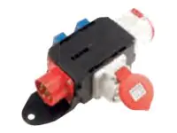 Bachmann CEE adapter - Stromverteilungseinheit - Wechselstrom 400 V - Ausgangsanschlüsse: 4 (4 x Spannung) 349.006