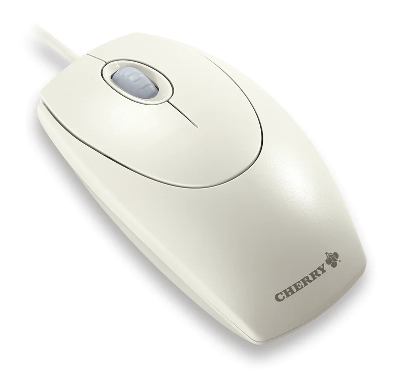 CHERRY WheelMouse - Maus - rechts- und linkshändig - optisch - 3 Tasten - kabelgebunden - PS/2, USB - Hellgrau CHERRY WheelMouse - Maus - rechts- und linkshändig - optisch - 3 Tasten - kabelgebunden - PS/2, USB - Hellgrau