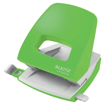 Leitz Locher NeXXt Recycle 8cm 30 Bl. (80 g/m²) mit Anschlagschiene grün