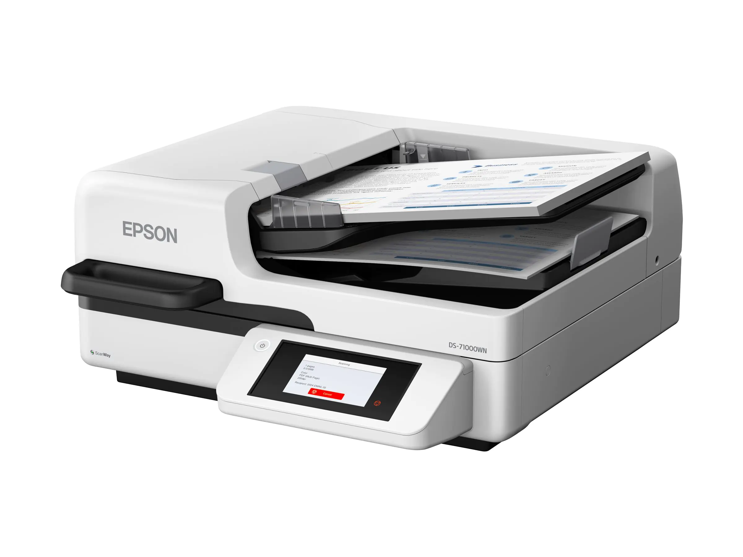 Epson WorkForce DS-71000WN - Dokumentenscanner - Duplex - A3 - 600 dpi x 600 dpi - bis zu 70