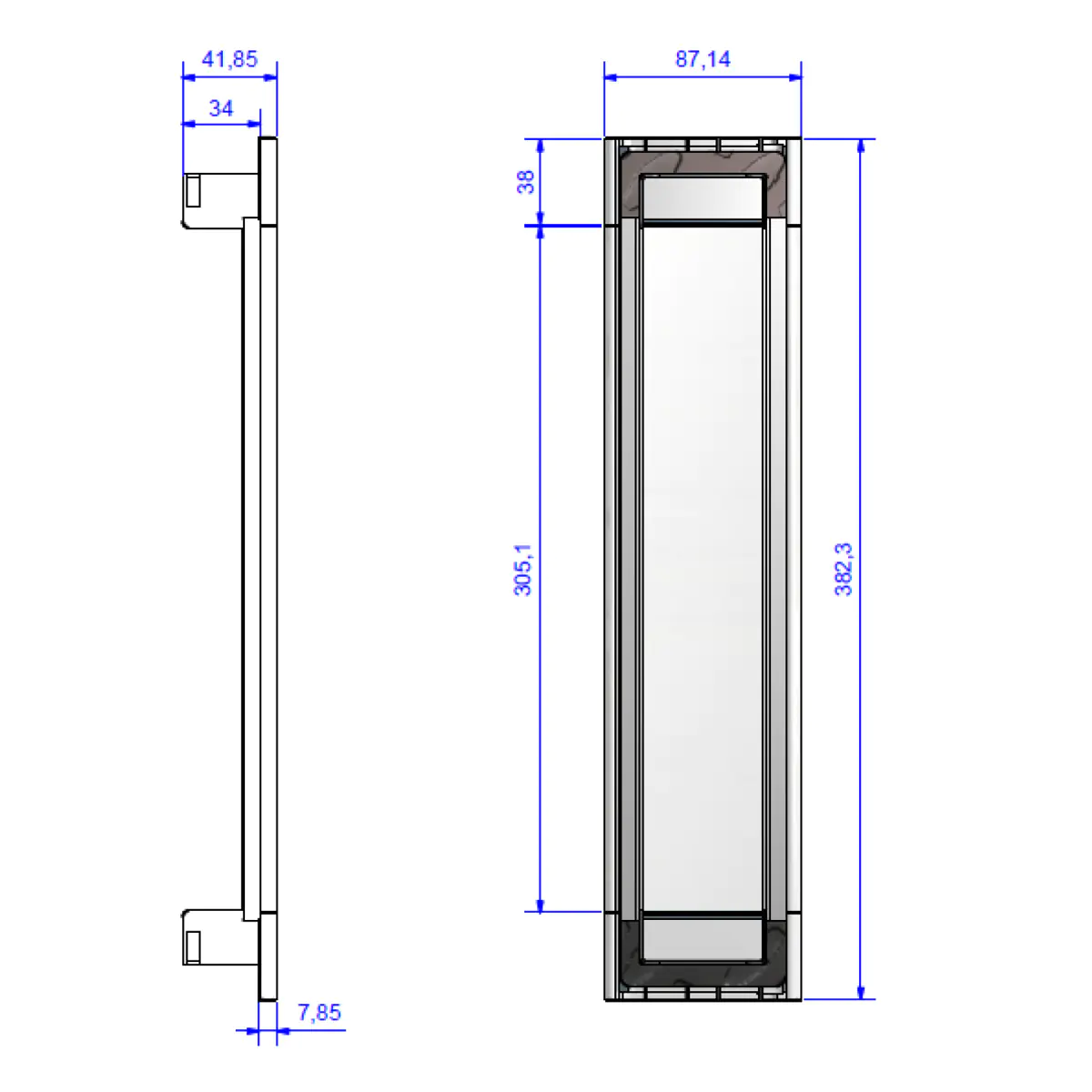 Bachmann 915.524 POWER FRAME COVER 6-fach