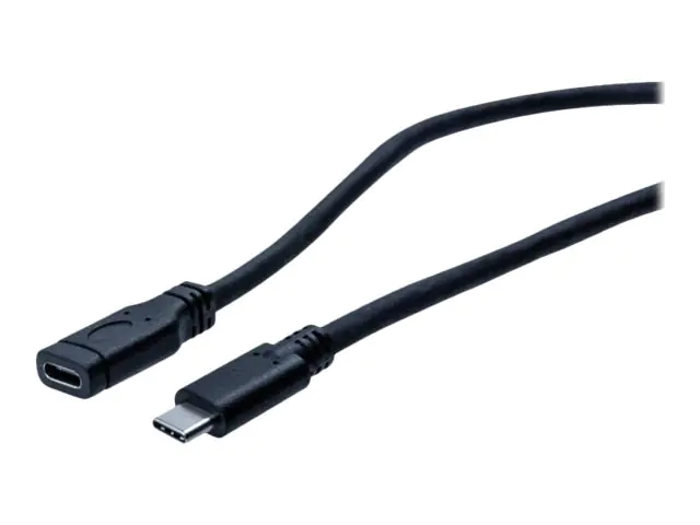 exertis Connect - USB-Verlängerungskabel - 24 pin USB-C (M) zu 24 pin USB-C (W) - USB 3.1 Gen1 - 1 m - Schwarz exertis Connect - USB-Verlängerungskabel - 24 pin USB-C (M) zu 24 pin USB-C (W) - USB 3.1 Gen1 - 1 m - Schwarz