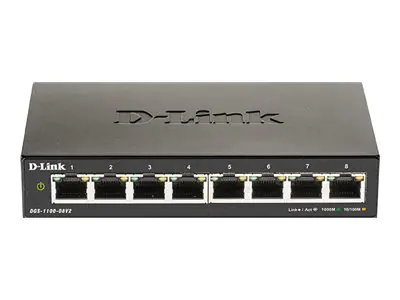 D-Link DGS 1100-08V2 - Switch - Smart - 8 x 10/100/1000 DGS-1100-08V2/E