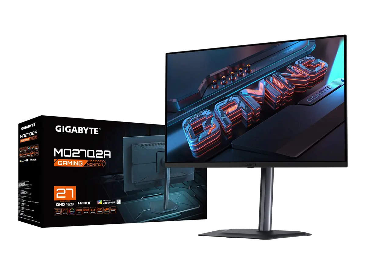 Gigabyte MO27Q2A QD-OLED schwarz/grau QHD KVM FreeSync Premium Pro - 68,6 cm