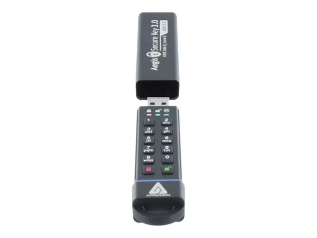 Apricorn Aegis Secure Key 3.0 - USB-Flash-Laufwerk - verschlüsselt - 30 GB - USB 3.0