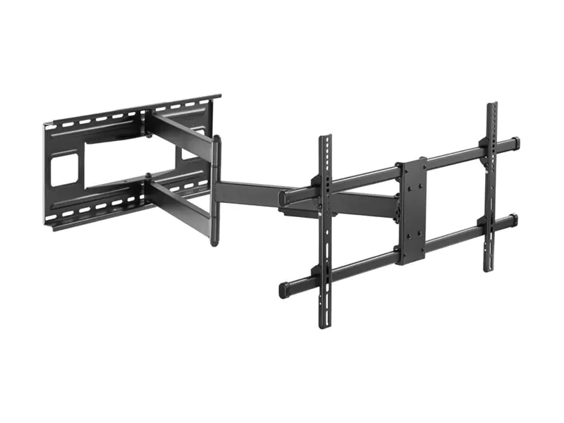 equip - Befestigungskit (Wandmontagehalterung, Schrauben) - Voll beweglich - für LCD-Display / Curved LCD-Display - long arm - stainless steel - Schwarz - Bildschirmgröße: 109.2-190.5 cm (43"-75") - Wandmontage