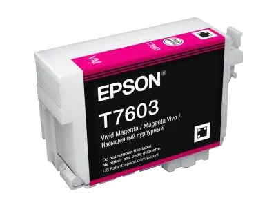Epson T7603 - 25.9 ml - Vivid Magenta - original - Blisterverpackung - Tintenpatrone - für SureColor SC-P600
