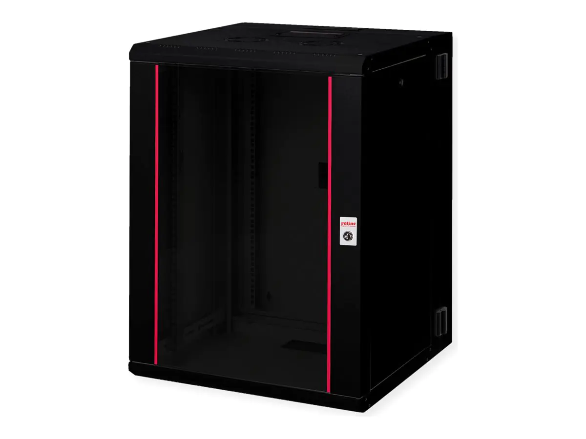 ROTRONIC-SECOMP Roline Pro - Gehäuse - geeignet für Wandmontage - Jet Black, RAL 9005 - 16U - 48.3