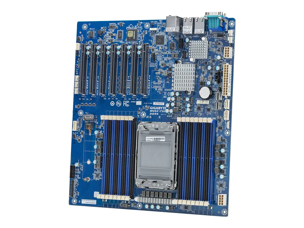 Gigabyte MU92-TU0 - 1.X - Motherboard - E-ATX - LGA4189-Sockel - C621A Chipsatz - USB 3.0 - 2 x 10 Gigabit LAN - Onboard-Grafik