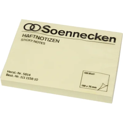 Soennecken Haftnotiz 5814 100x75mm 100Blatt gelb Soennecken Haftnotiz 5814 100x75mm 100Blatt gelb