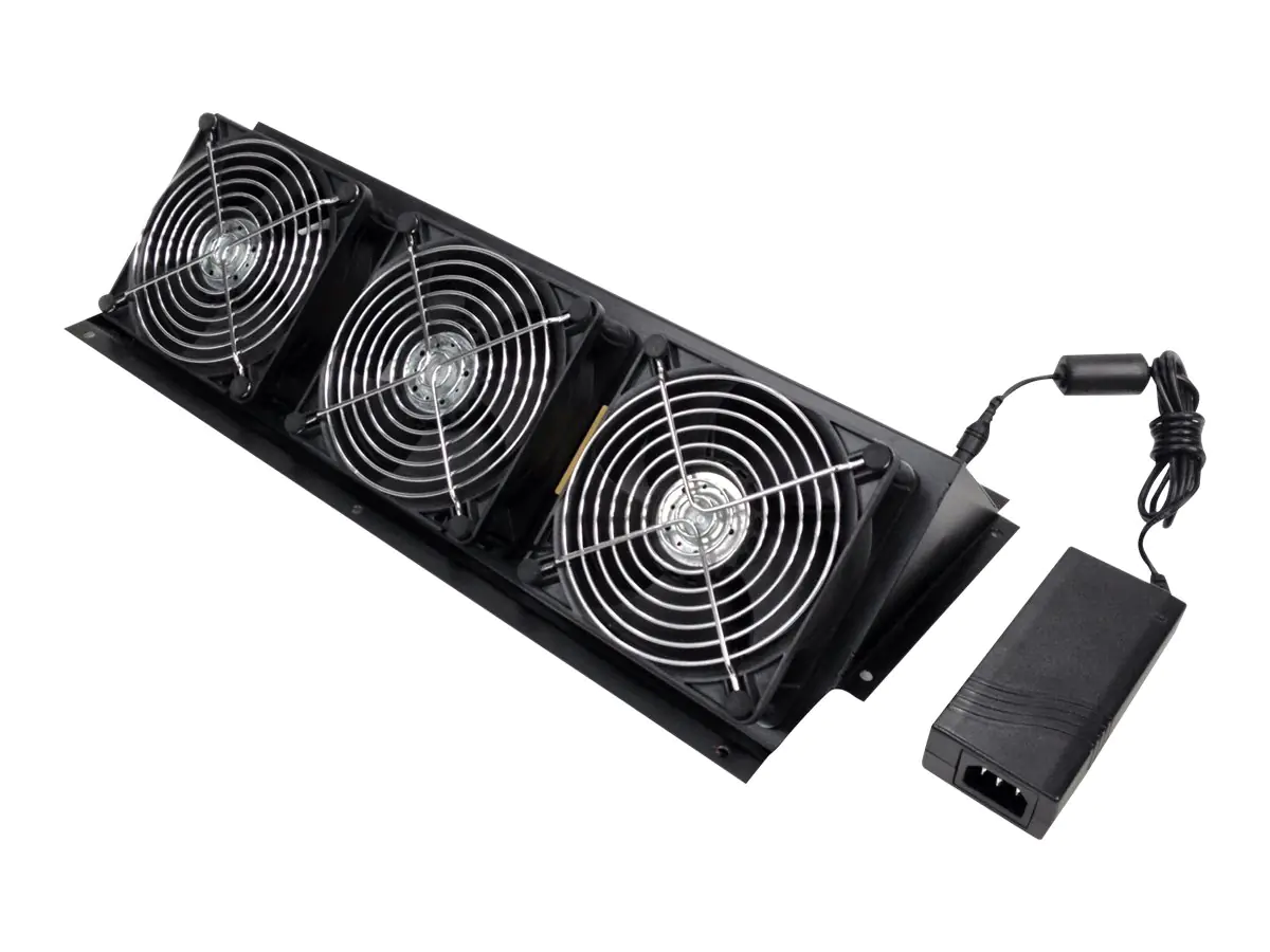 APC NetShelter CX Fan Booster Kit - Rack-Lüftereinsatz - Wechselstrom 100/120/200/208/220/230/240 V - Schwarz - für P/N: AR4024SPX429, AR4024SPX431, AR4024SPX432, NBWL0355A, SRT1000RMXLI, SRT1000RMXLI-NC