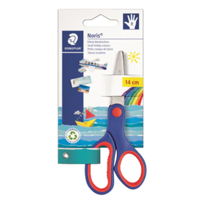 STAEDTLER® Bastelschere Noris 140mm Metall blau/rot