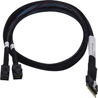 Microchip Adaptec - Internes SAS-Kabel - 1x8 Slim SAS (SFF-8654) zu 4x Mini SAS HD (SFF-8643) - 80 cm