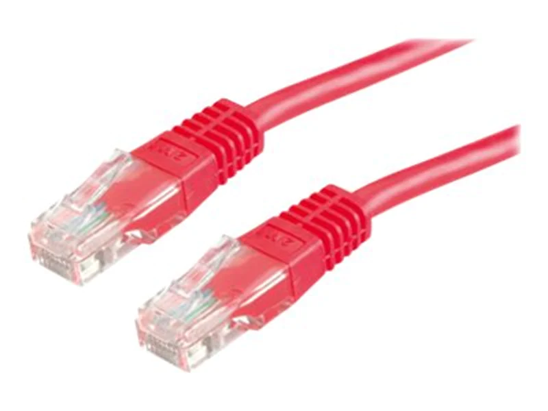 VALUE - Patch-Kabel - RJ-45 (M) zu RJ-45 (M) - 2 m - UTP - CAT 6e - geformt, verseilt - Rot