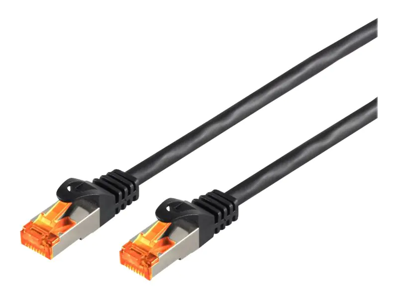 Helos - Patch-Kabel - RJ-45 (M) zu RJ-45 (M) - 20 m - SFTP - CAT 6a - im Freien, ohne Haken - Schwarz Helos - Patch-Kabel - RJ-45 (M) zu RJ-45 (M) - 20 m - SFTP - CAT 6a - im Freien, ohne Haken - Schwarz
