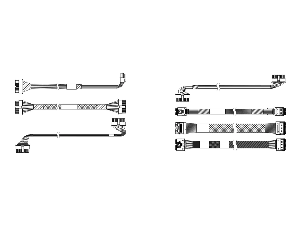 Lenovo - Speicherkabelkit - 12 x 3,5"+ 24 x 2,5" Expander Backplane Kabel-Optionssatz - für ThinkSystem SR665 V3