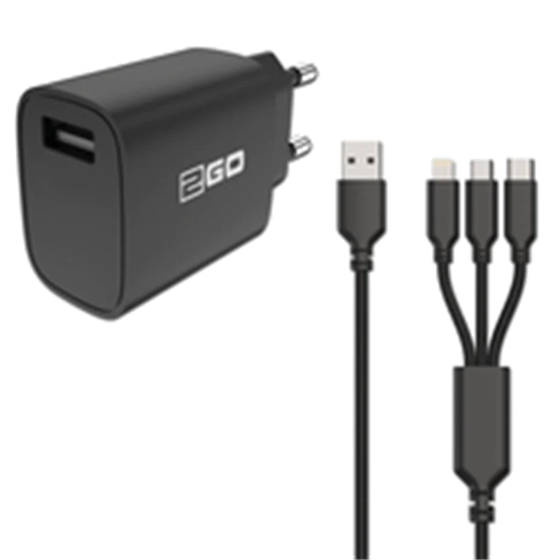 2GO 797257 Ladegerät fuer Mobilgeräte Schwarz Indoor - Kabel