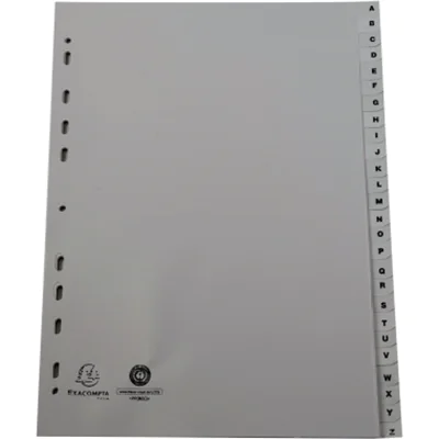 Exacompta Register 1726E A4 PP A-Z grau Exacompta Register 1726E A4 PP A-Z grau