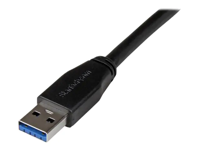 StarTech 1m SuperSpeed USB 3.0 A auf B Kabel - St/St - USB 3.0 Anschlusskabel - USB-Kabel - USB Type B (M) zu USB Typ A (M) - USB 3.0 - 1 m - geformt - Schwarz