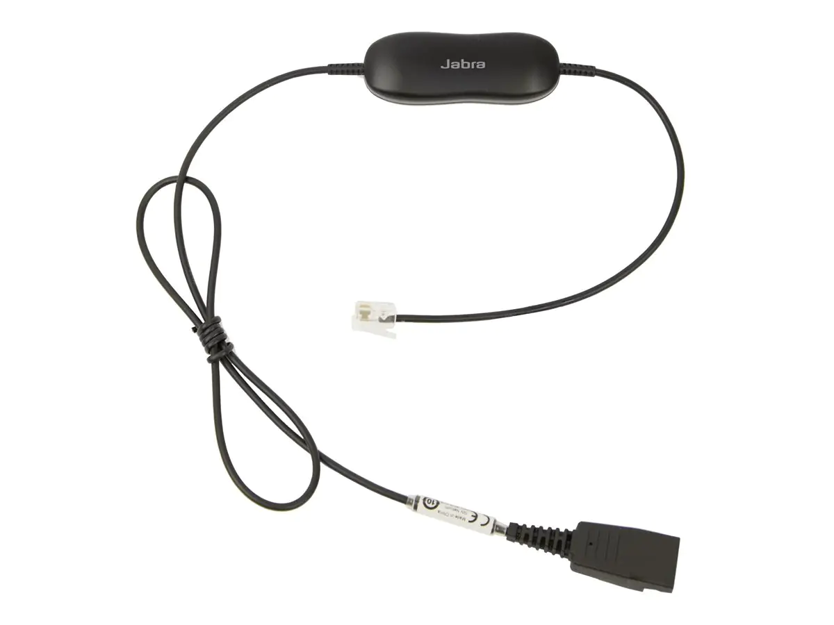 Jabra GN1216 - Headset-Kabel - Quick Disconnect Stecker zu RJ-9 männlich - 80 cm - für Avaya one-X Deskphone Edition 96XX; Jabra GN 2000, GN2000; BIZ 2400, 2400 3in1, GN2000