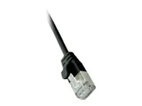 Roline Green - Patch-Kabel - RJ-45 (M) zu RJ-45 (M) - 3 m - U/FTP - CAT 6a - halogenfrei, geformt, ohne Haken, verseilt - Schwarz