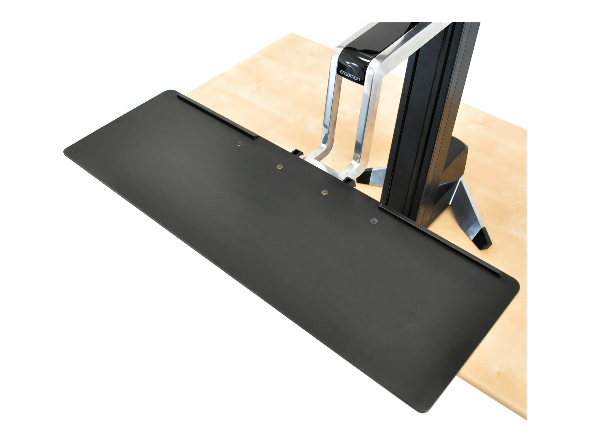 Ergotron WorkFit-S Single HD Workstation - Stehender Tischwandler - rechteckig - Aluminium, hochwertiger Kunststoff, pulverbeschichteter Stahl - Schwarz