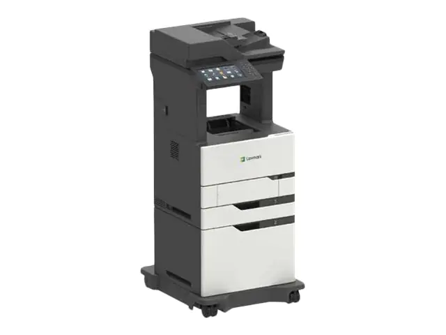 Lexmark MX822adxe - Multifunktionsdrucker - s/w - Laser - 215.9 x 355.6 mm (Original) - A4/Legal (Medien) - bis zu 52 Seiten/Min. (Kopieren) - bis zu 52 Seiten/Min. (Drucken) - 2650 Blatt - 33.6 Kbps - USB 2.0, Gigabit LAN, USB 2.0-Host
