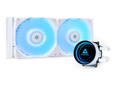 Chieftec ICEBERG 240-RGB-W - All-in-One-Flüssigkeitskühler - 12 cm - Weiß - AMD