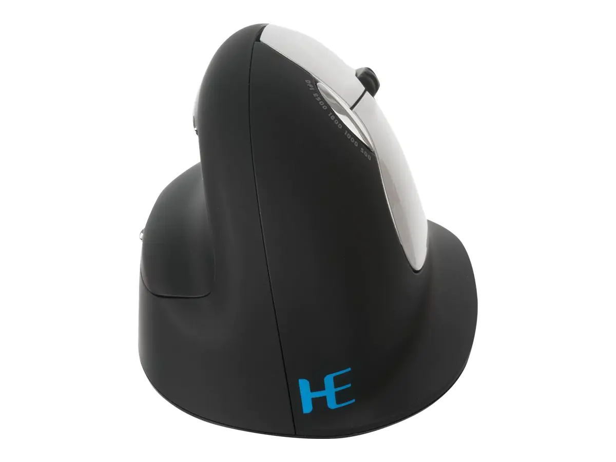 R-Go Ergonomische Maus HE Break - Vertikale Maus - ergonomisch - Für Rechtshänder - 5 Tasten - kabellos - Bluetooth 5.0 - Schwarz R-Go Ergonomische Maus HE Break - Vertikale Maus - ergonomisch - Für Rechtshänder - 5 Tasten - kabellos - Bluetooth 5.0 - Schwarz