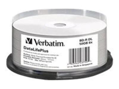 Verbatim BD-R 50GB 6x 43750 25er Spindel