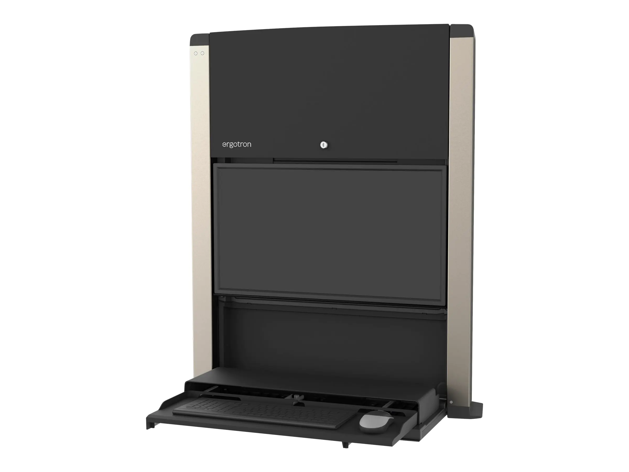 Ergotron CareFit - Arbeitsbereich für Wandmontage - mattschwarz