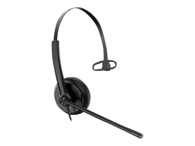 Yealink YHS34 Mono - Headset - On-Ear - kabelgebunden - Schwarz