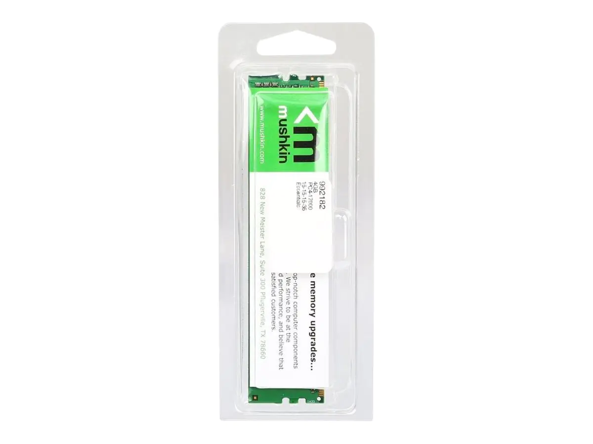 Mushkin Essentials - DDR4 - Modul - 8 GB - DIMM 288-PIN - 3200 MHz / PC4-25600 - CL22 - 1.2 V - ungepuffert - non-ECC