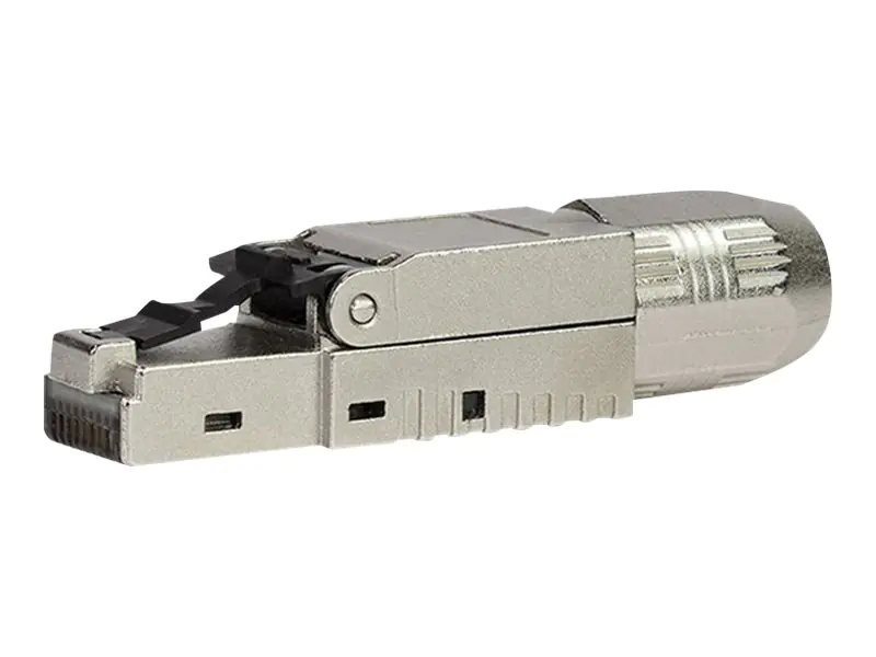 Roline - Netzwerkanschluss - RJ-45 (M) - STP - CAT 6a - Silber