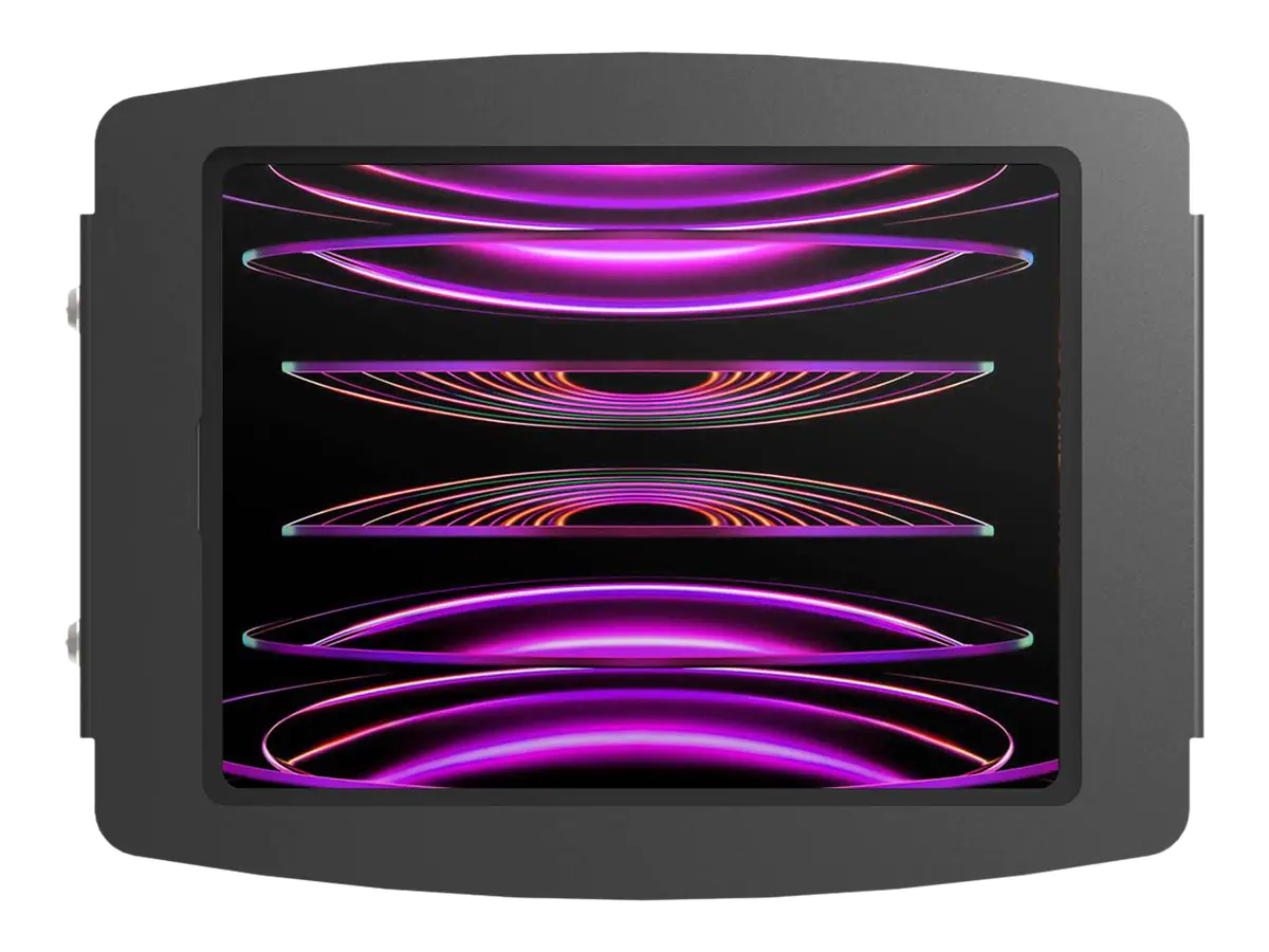 Compulocks iPad Pro 12.9" (3-6th Gen) Space Enclosure Wall Mount - Gehäuse - für Tablett - verriegelbar - Aluminium - Schwarz - Bildschirmgröße: 32.8 cm (12.9") - Montageschnittstelle: 100 x 100 mm - Wandmontage - für Apple 12.9-inch iPad Pro (3. Generati