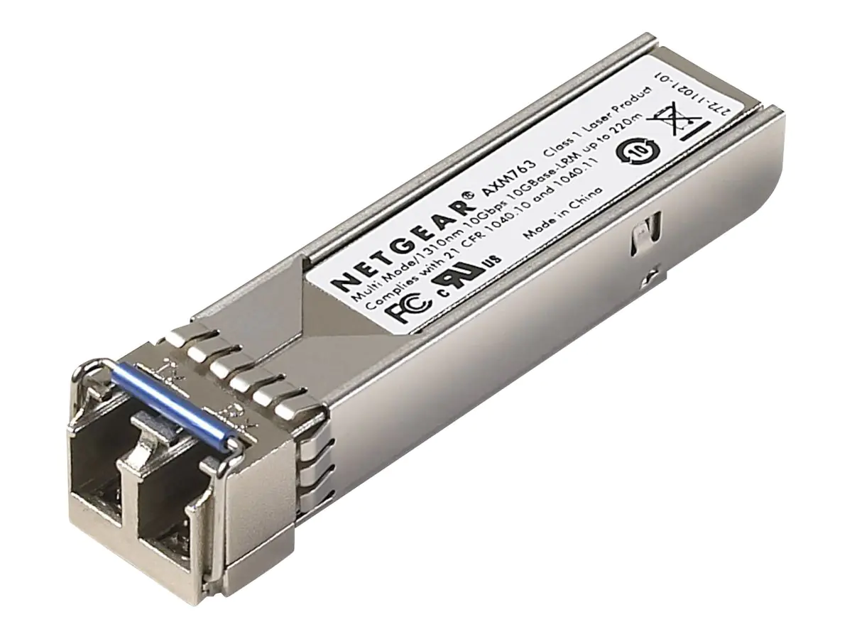 NETGEAR ProSafe AXM763 - SFP+-Transceiver-Modul - 10GbE - 10GBase-LRM - LC Multi-Mode - bis zu 260 m - für NETGEAR M4300-28G-PoE+