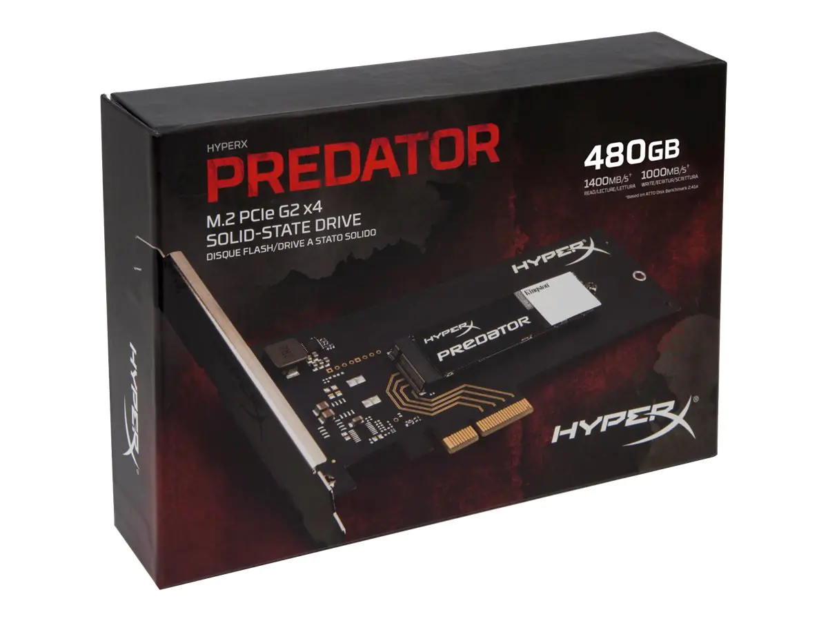 HyperX Predator - SSD - 480 GB - intern - M.2 SHPM2280P2H/480G