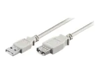 goobay AA 300 LC - USB-Verlängerungskabel - USB (M) zu USB (W) - USB 2.0 - 3 m - Grau